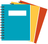 icon of three notebooks